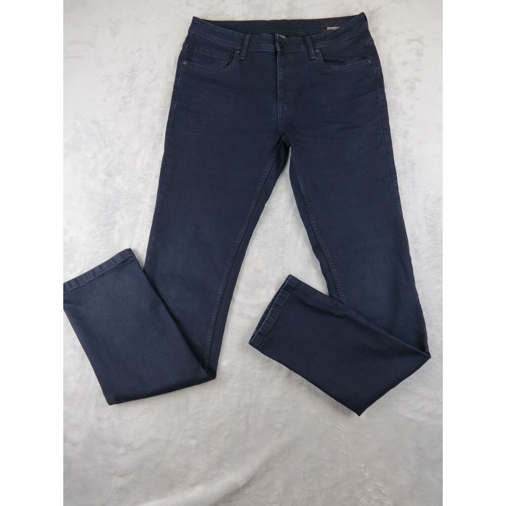 The Perfect Jean NYC Mens 35x36 Slim Fit Navy Stretch Casual Jeans